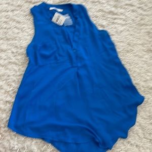 NWT Blue Lush sleeveless blouse size XS